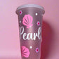 Seashell theme cold cup🐚