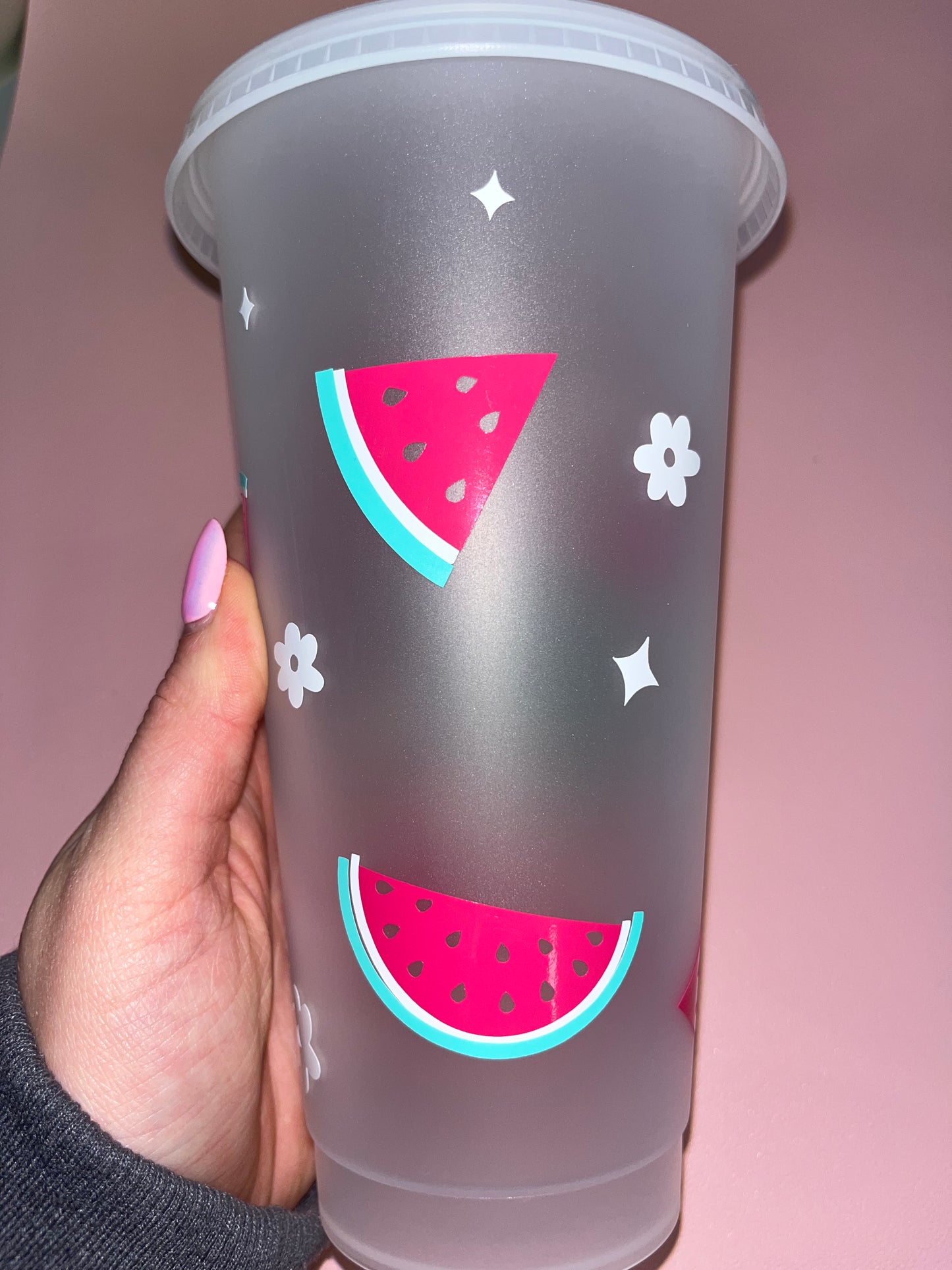 Watermelon inspired cold cup🍉