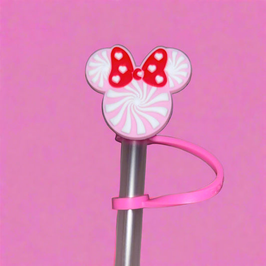 Minnie Mouse Straw Topper 💗