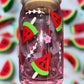 Watermelon theme glass can🍉🌸