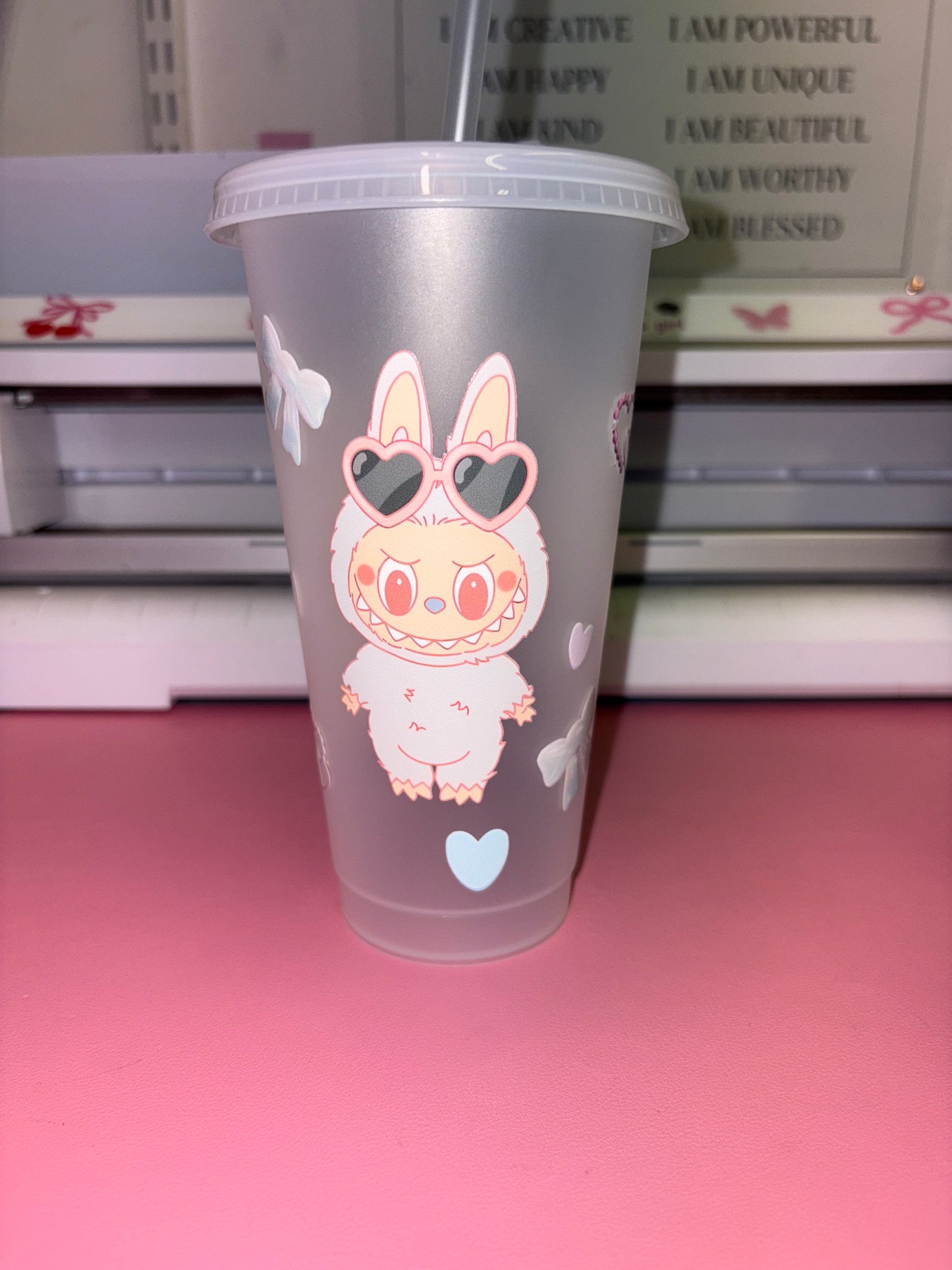 Labubu theme cold cup💕