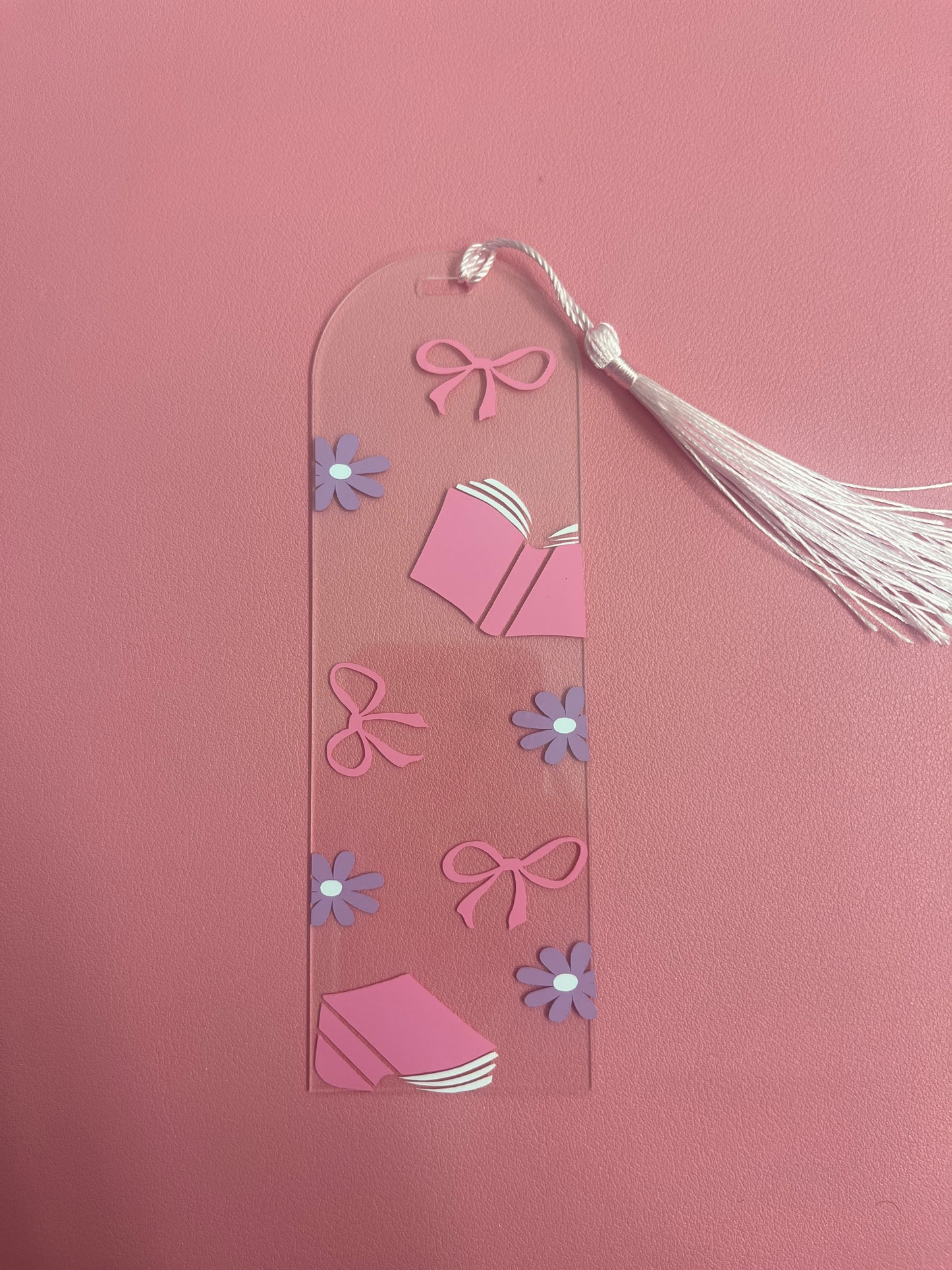 Book and bows bookmark🎀