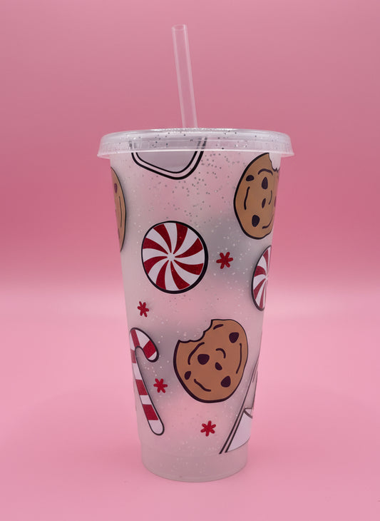 Milk and cookies cold cup🍪🥛