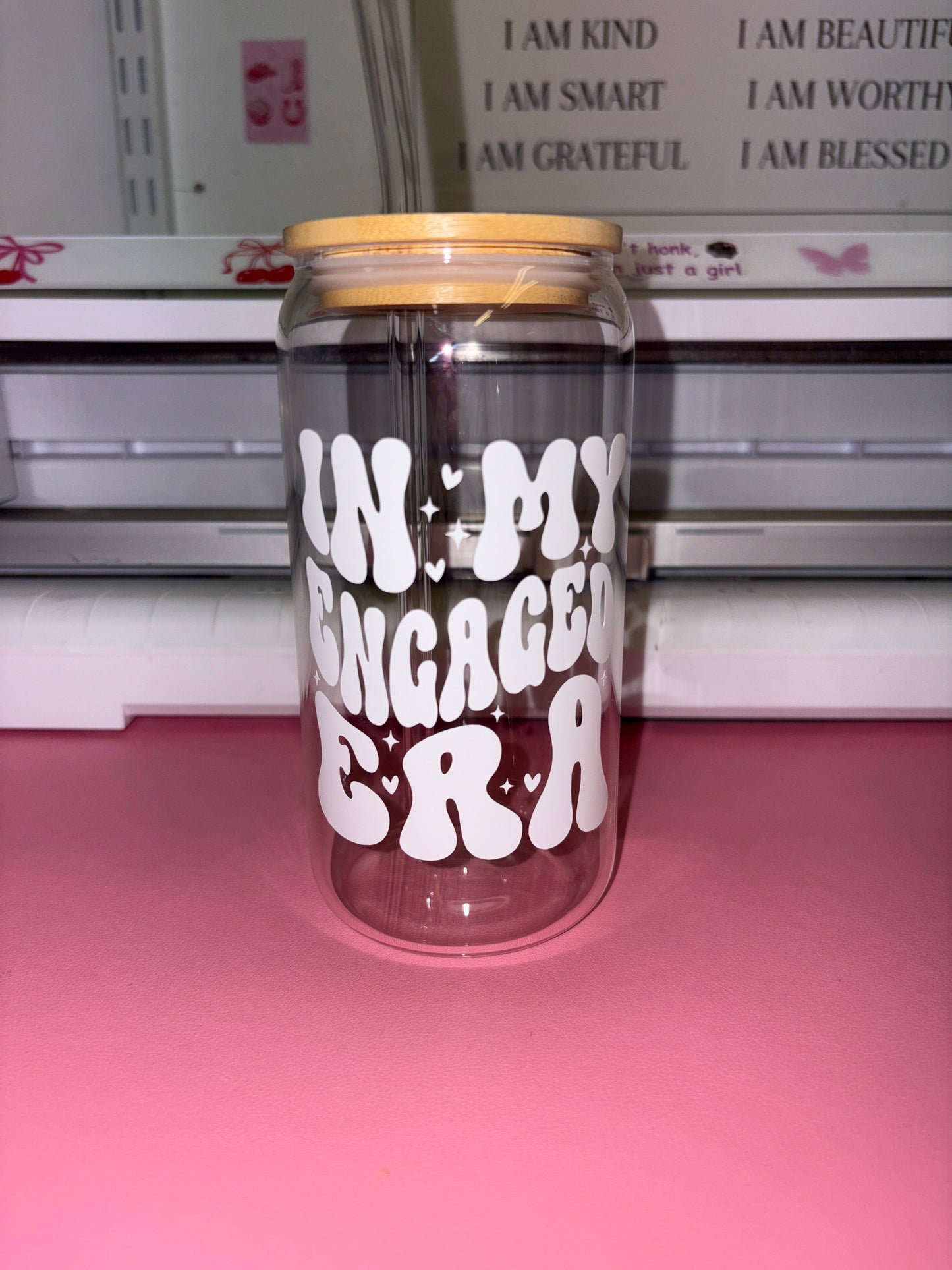 In my engaged era glass can💍