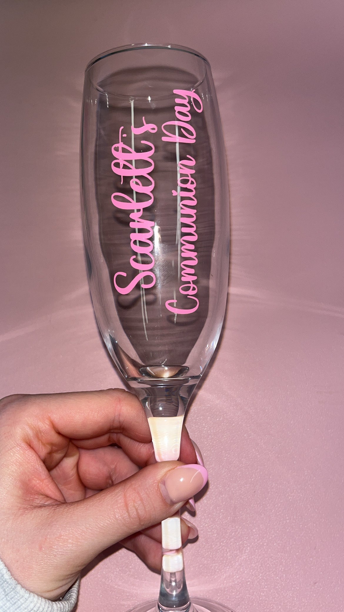 Personalised Champagne flute🥂💓