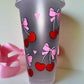 Cherry Bow Cold cup🎀🍒