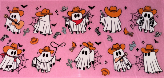 Cowboy ghost cup wrap👻🤠