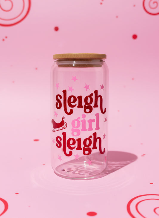 Sleigh girl sleigh glass can💕