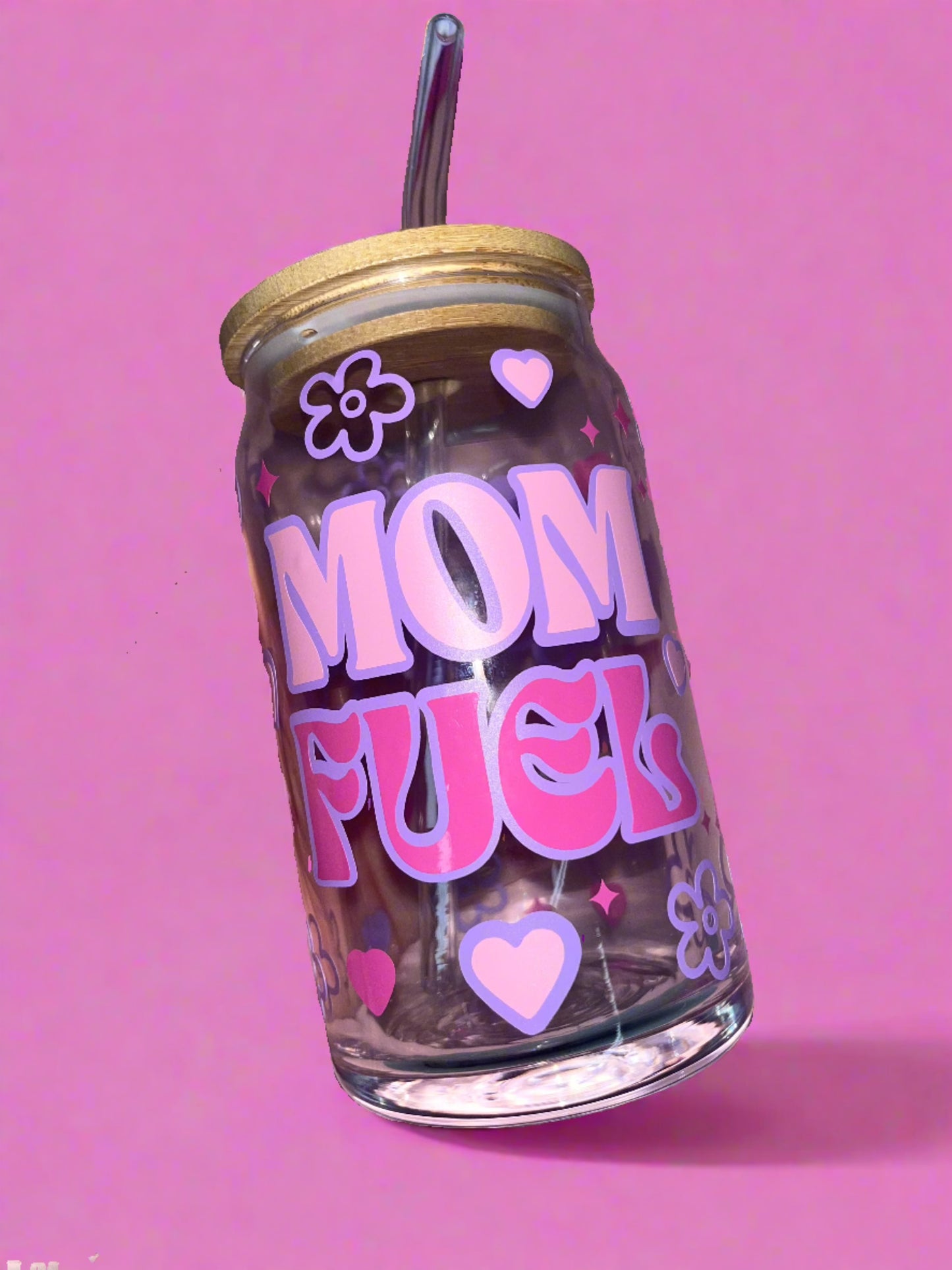 Mom Fuel Glass Can 💗🎀🌸