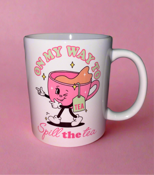 On my way to spill the tea mug✨
