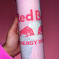 Red bull pink theme 20oz skinny tumbler🩷
