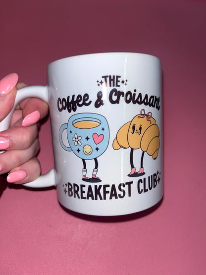 Coffee and croissant mug🥐☕️