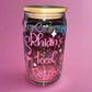 Personalised iced coffee glass can🎀💓