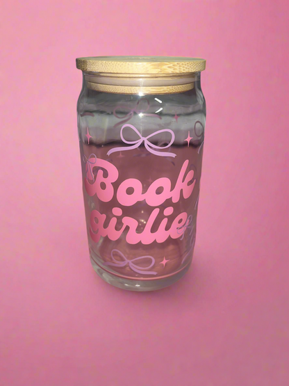 Book girlie glass can📚💕