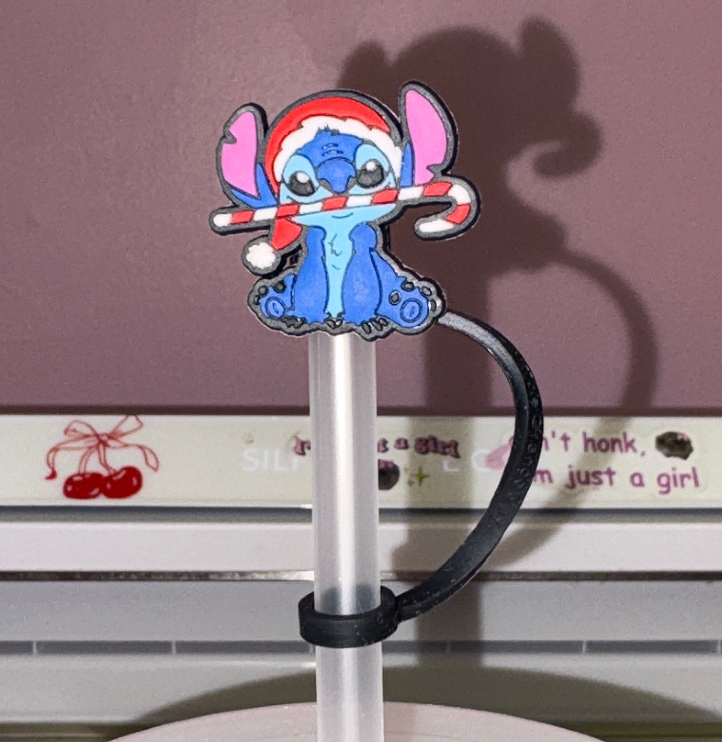 Christmas stitch straw topper🎄