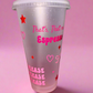 Sabrina Carpenter Theme cold cup🎀