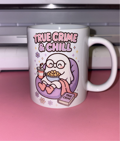 True crime and chill nearly perfect mug