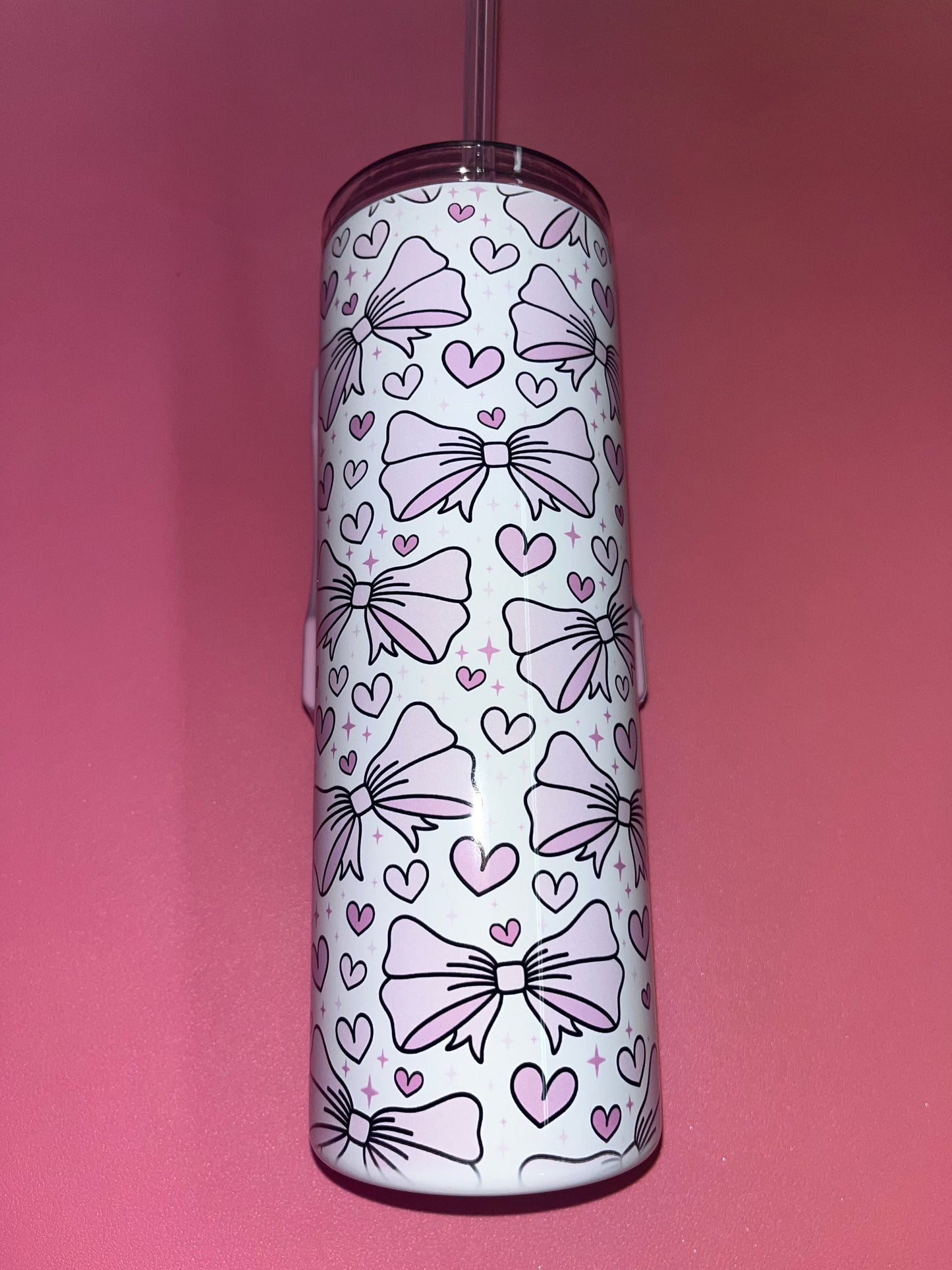 Bow 20oz skinny tumbler🎀