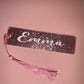 Pink glitter bookmark💕