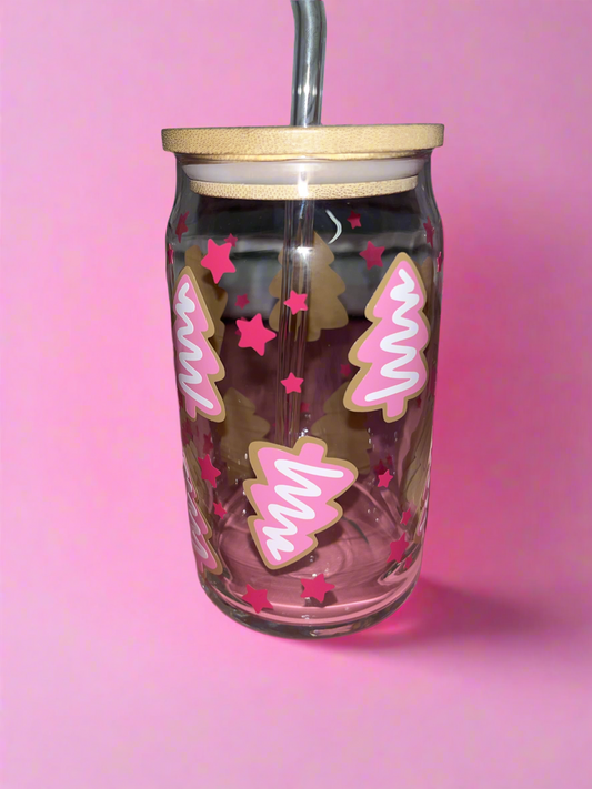 Christmas tree cookie glass can🍪