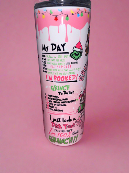 Grinch 20oz skinny tumbler💕✨