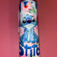 Stitch theme 20oz skinny tumbler💙