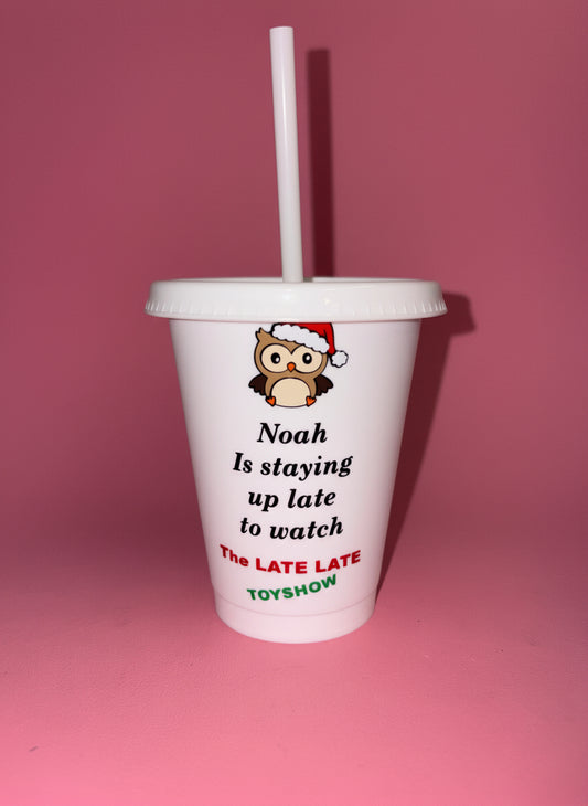 Kids late late toy show cold cup🎅