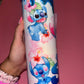 Stitch theme 20oz skinny tumbler💙