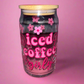 Iced coffee girly glass can🌸💕