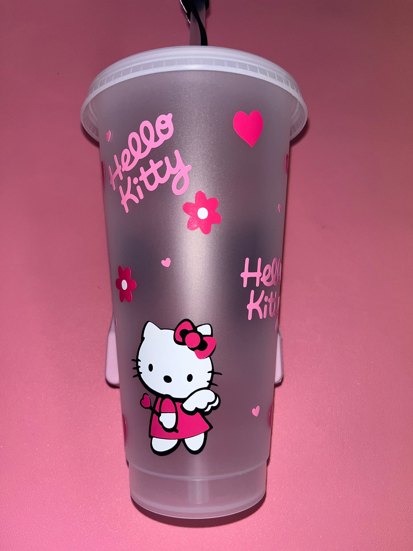 Hello kitty theme cold cup💗