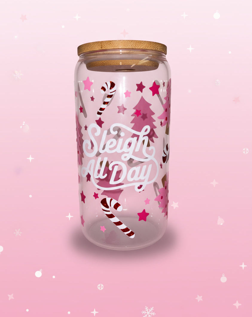 Sleigh all day glass can🎄💕