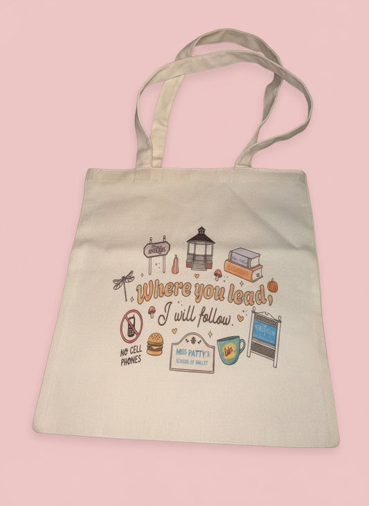 Where you lead I will follow tote bag✨