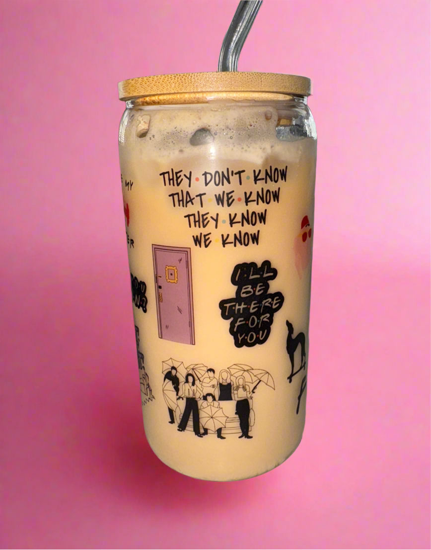 Friends glass can✨