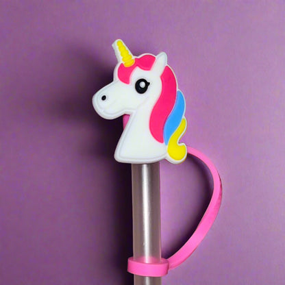 Unicorn Straw Topper 🦄