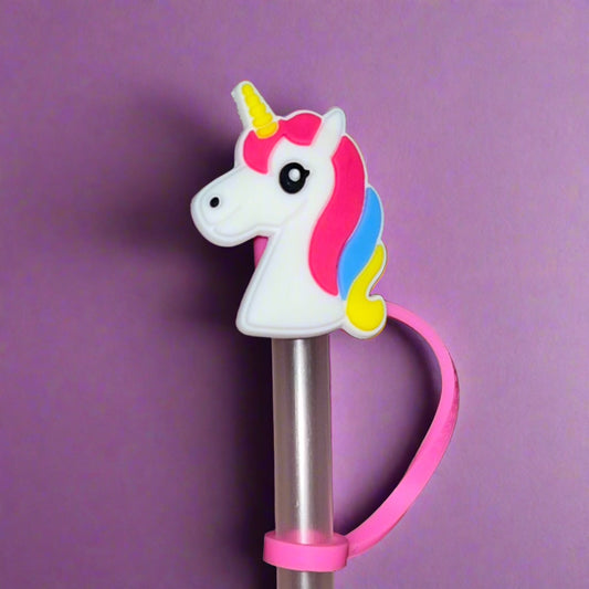 Unicorn Straw Topper 🦄