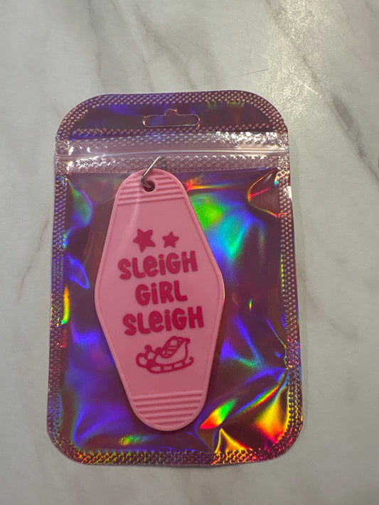 Sleigh girl sleigh motel keychain💕
