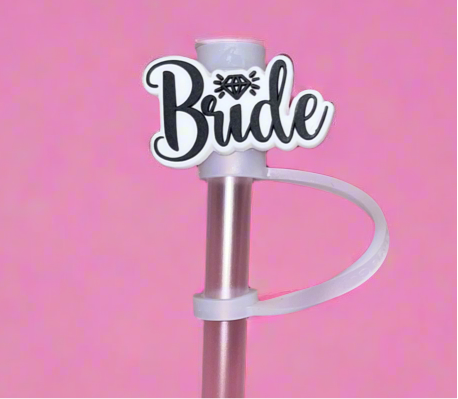 Bride straw topper✨