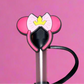 Minnie Mouse ears straw topper👑