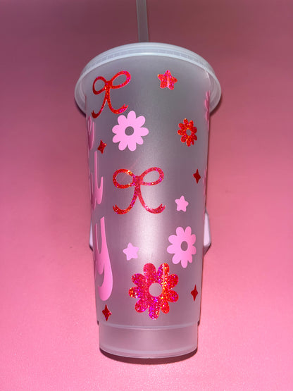 Very Demure, Mindful Cutesy cold cup🎀💗✨