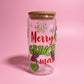 Merry Grinchmas glass can💚