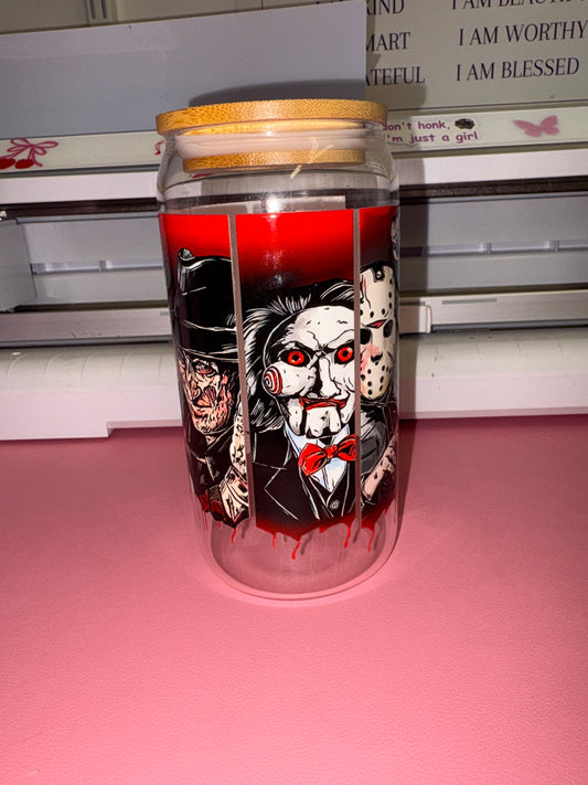 Horror movie glass can🔪