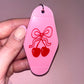 Cherry and Bow Motel Keychain🍒🎀