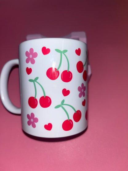 Cherry theme mug🍒