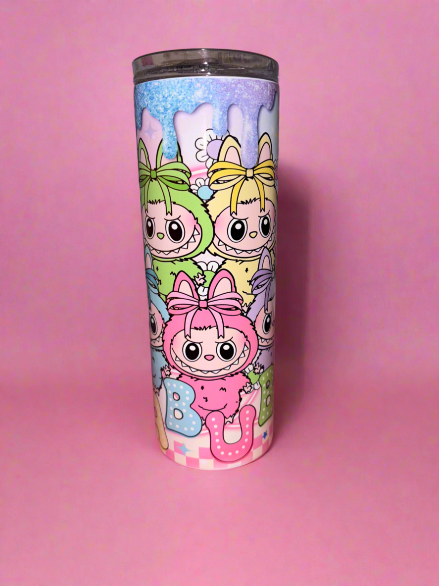 Labubu theme 20oz skinny tumbler💕