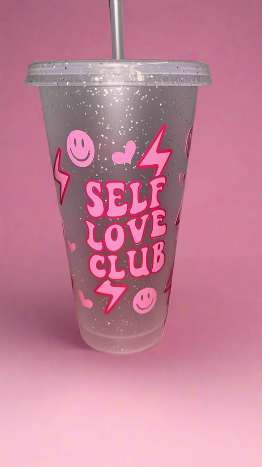 Pink Self Love Club Cold Cup 💕🎀
