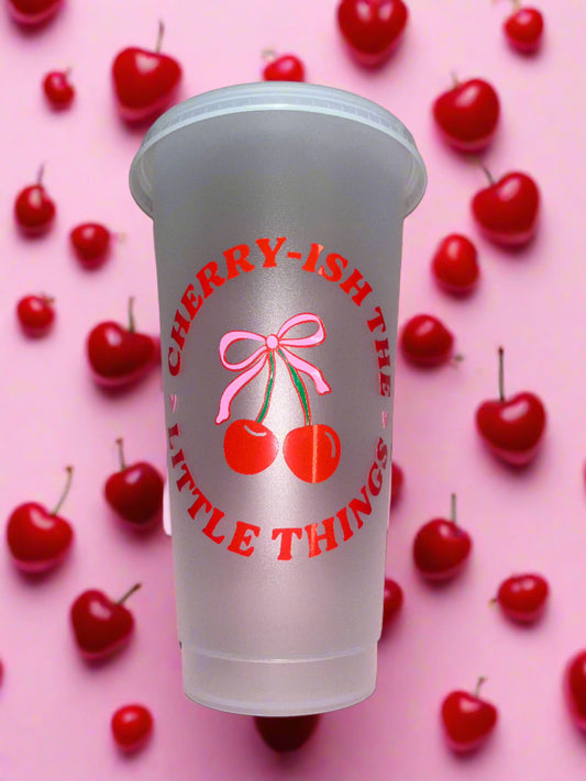 Cherry Ish The Little Things cold cup🍒💗