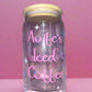 Personalised iced coffee glass can🎀💓