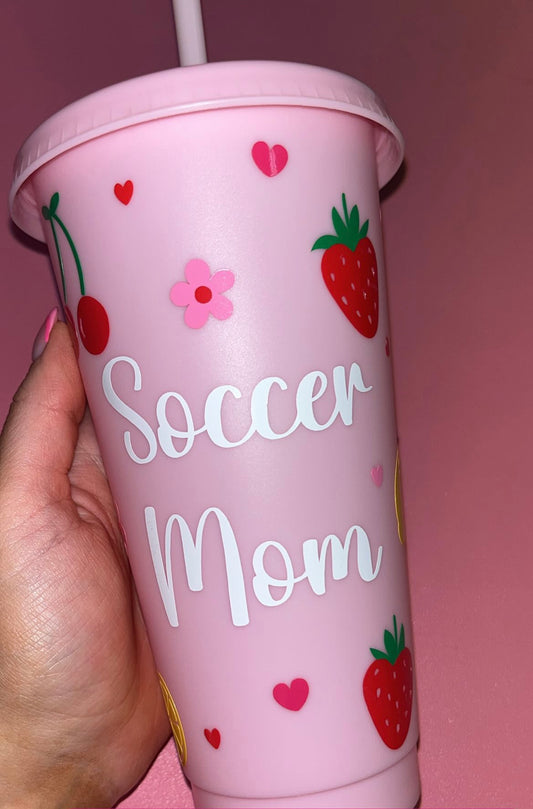 Soccer mom cold cup⚽️💕