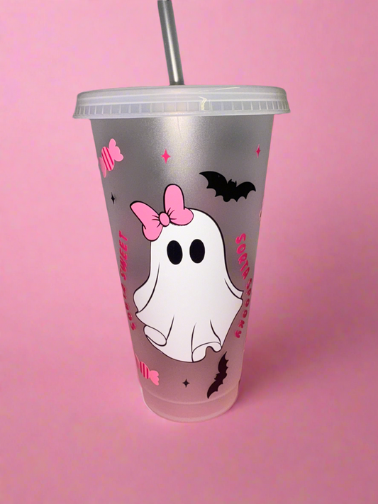Sorta sweet sorta spooky cold cup👻🎀