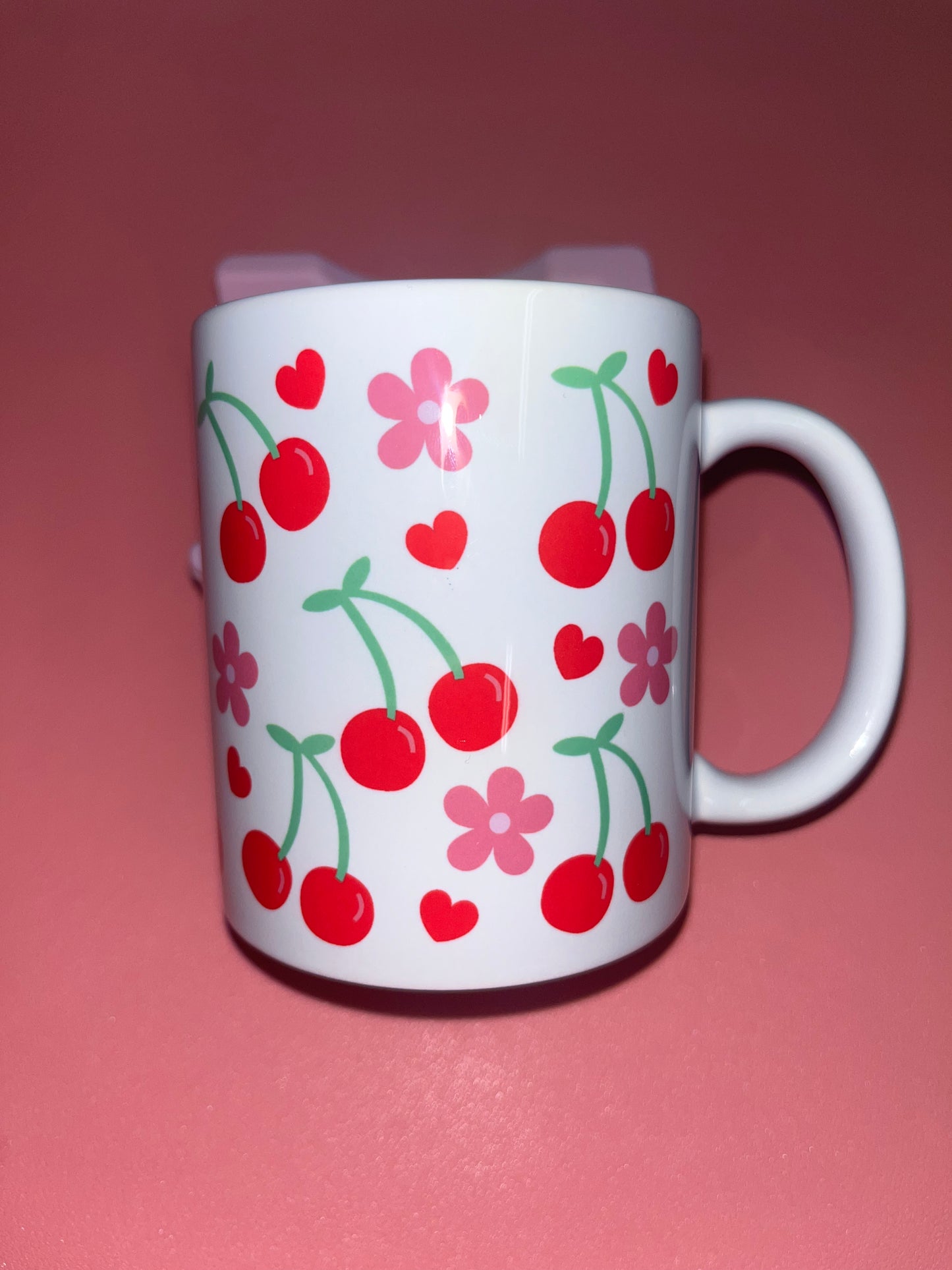 Cherry theme mug🍒